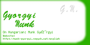gyorgyi munk business card